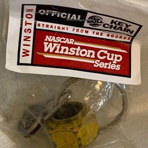 Winston Cup Nascar Authentic Lug Nut Keychain